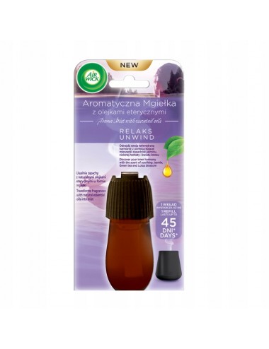Air Wick-Aromatic Mist with Essential Oils Relaxing car insert