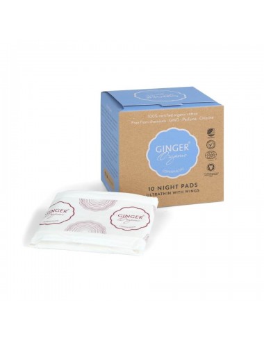 Ginger Organic-Sanitary pads for the night 10 pcs