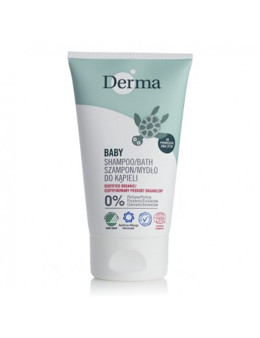Derma Certified Organic Eco Baby Shampoo and Bath 150ml