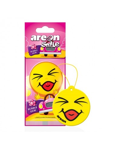 Areon Smile Dry Car Air Freshener Bubble Gum