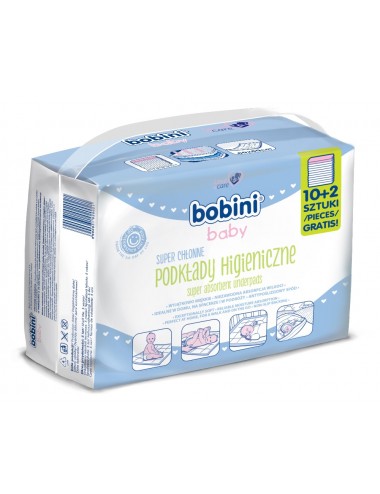 Bobini Baby podkłady higieniczne dla niemowląt i dzieci 12szt