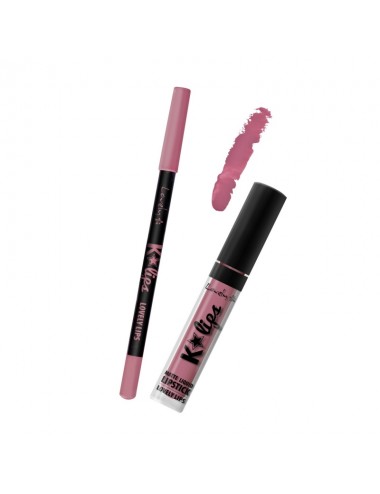 K-Lips Matte Liquid Lipstick & Lip Liner zestaw do wykonywania m