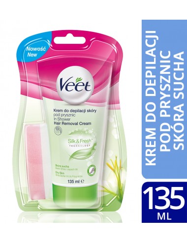 Veet - In Shower Hair Removal Cream Shea Butter & Lily Fragrance 135ml