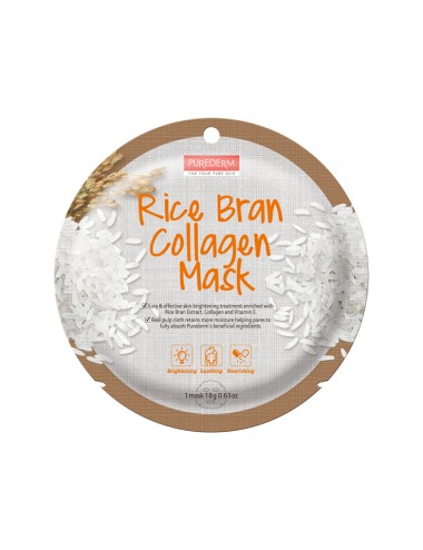 Rice Bran Collagen Mask maseczka kolagenowa w płacie Ryż 18g
