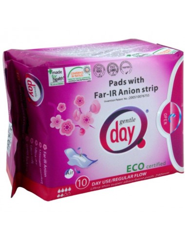 Gentle Day-Pads With Far-IR Anion Strip day sanitary pads