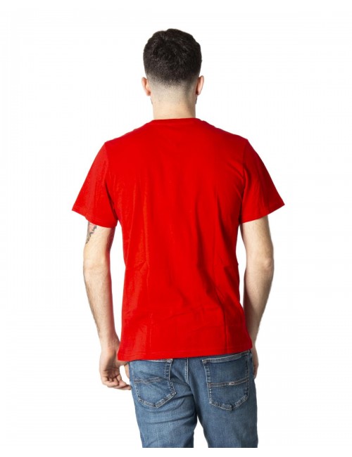 Tommy Hilfiger Jeans Men's T-Shirt Logo-Print-Red
