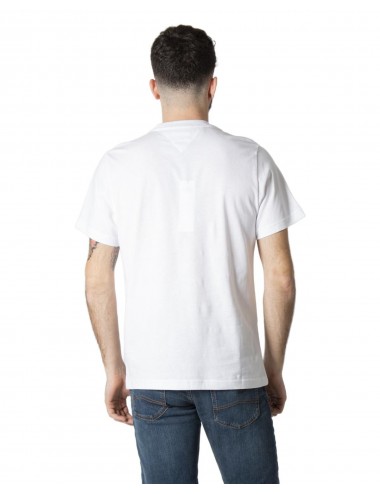 Tommy Hilfiger Jeans Men's T-Shirt-Logo Print-White