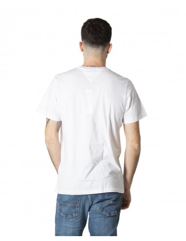 Tommy Hilfiger Jeans Men's T-Shirt Logo-Print-White