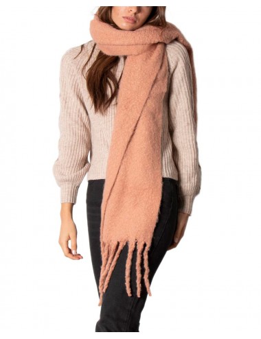 Only Women's Scarf-Long Body Wrap-Fringed-Pink