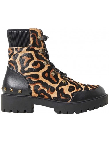 Desigual Women's Boots Brown Leopard