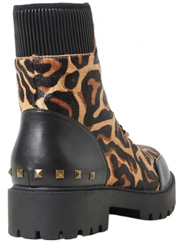Desigual Women's Boots Brown Leopard