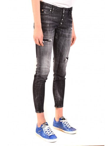 Dsquared Women's Worn Out Jeans Black