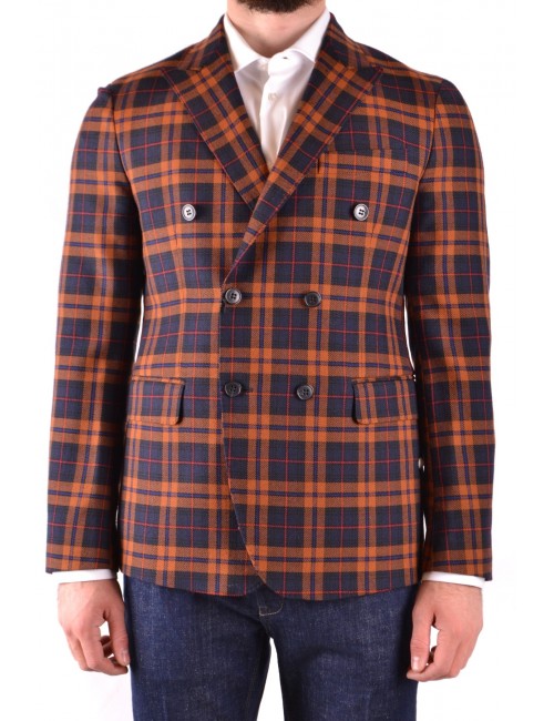 Brian Dales Checked-Buttons Blazer