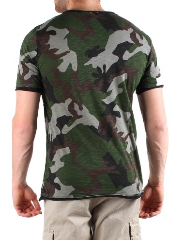 Absolut Joy Men's T-Shirt Tattered-Camouflage