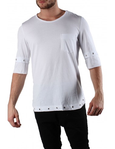 Absolut Joy Men's T-Shirt 3/4 Sleeves-White
