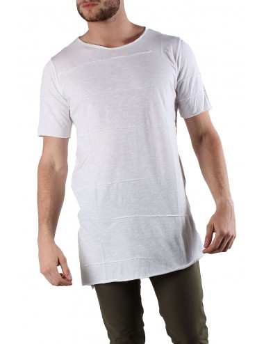 Absolut Joy Men's T-Shirt Side Slit-White