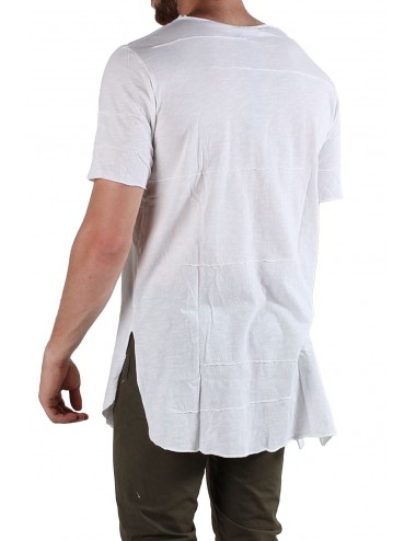 Absolut Joy Men's T-Shirt Side Slit-White