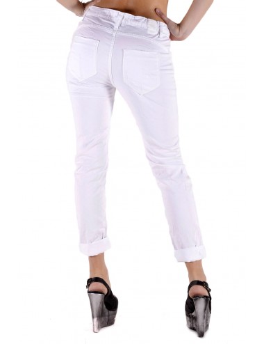525 White-Ripped Pants