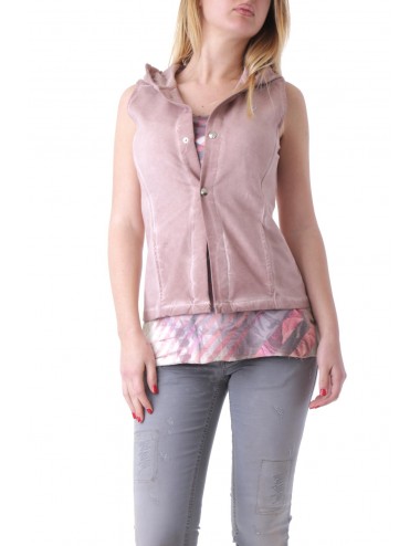 Sexy Woman Vest-Pink