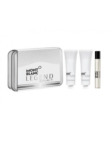 Mont Blanc Legend Spirit Pour Homme Eau de Toilette 7.5ml + Aftershave Balm 30ml + Shower Gel 30ml