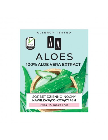 AA Aloes 100% Aloe Vera Extract Hydro Day-Night Sorbet 48h