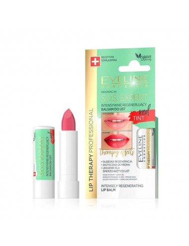 Eveline S.O.S. Expert Intensely Regenerating Lip Balm Red Tint