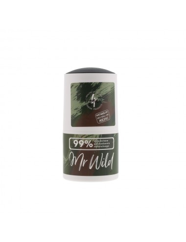 4organic-Mr Wild natural deodorant roll-on bergamot 50ml