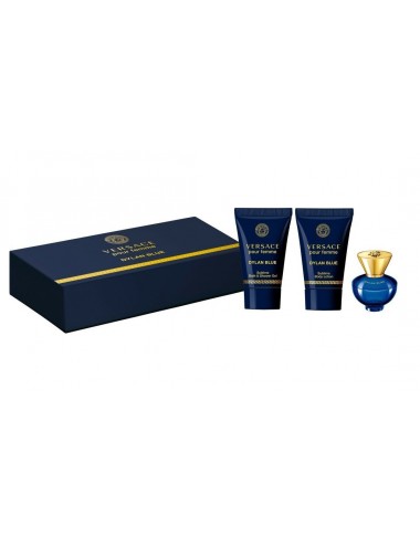 Versace Pour Femme Dylan Blue Eau de Parfum Set 5ml Miniature + Shower Gel + Body Lotion