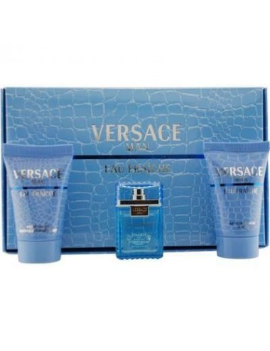Versace Man Eau Fraiche Eau de Toilette Set 5ml + Shower Gel 25ml + Aftershave Balm 25ml