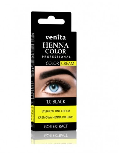 Venita Professional Henna Color Cream eyebrows 1.0 Black 30g
