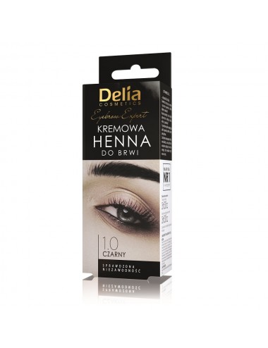 Delia Eyebrow Expert Cream Henna Eyebrows 1.0 Black 15ml
