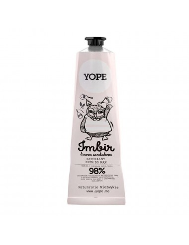 Yope-Natural Ginger and Sandalwood Hand Cream 100ml