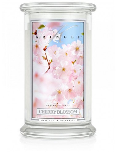 Duża świeca zapachowa z dwoma knotami Cherry Blossom 623g
