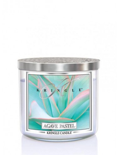 Tumbler świeca zapachowa z trzema knotami Agave Pastel 411g