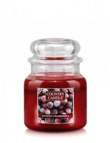 Średnia świeca zapachowa z dwoma knotami Frosted Cranberries 4
