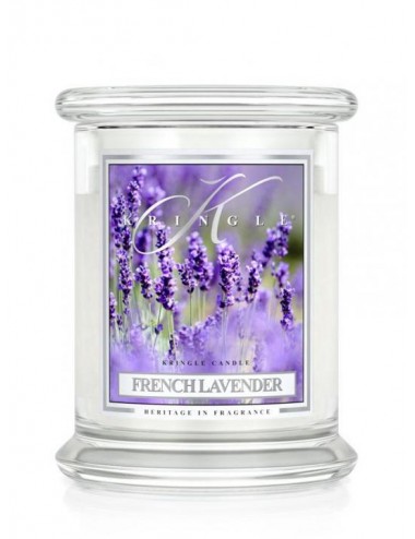 Średnia świeca zapachowa z dwoma knotami French Lavender 411g