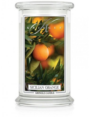 Duża świeca zapachowa z dwoma knotami Sicilian Orange 623g