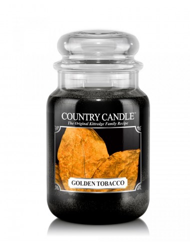 Duża świeca zapachowa z dwoma knotami Golden Tobacco 652g