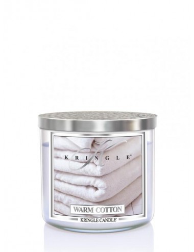 Tumbler świeca zapachowa z trzema knotami Warm Cotton 411g
