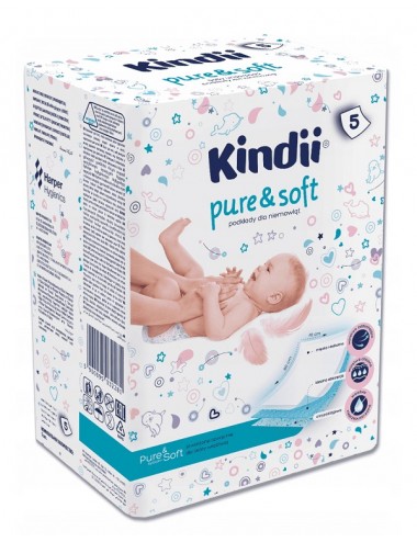 Pure & Soft podkłady jednorazowe do przewijania niemowląt 5szt