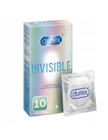 Durex prezerwatywy Invisible dla większej bliskości 10 szt cie