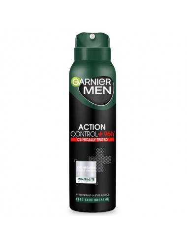 Men Action Control+ Clinically Tested antyperspirant spray 150ml
